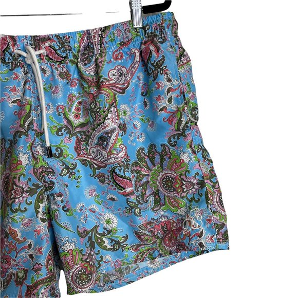 98 Coast Av. Men's Drawstring Swim Trunks Multicolor Paisley Mesh Lined XXXL - Picture 4 of 11